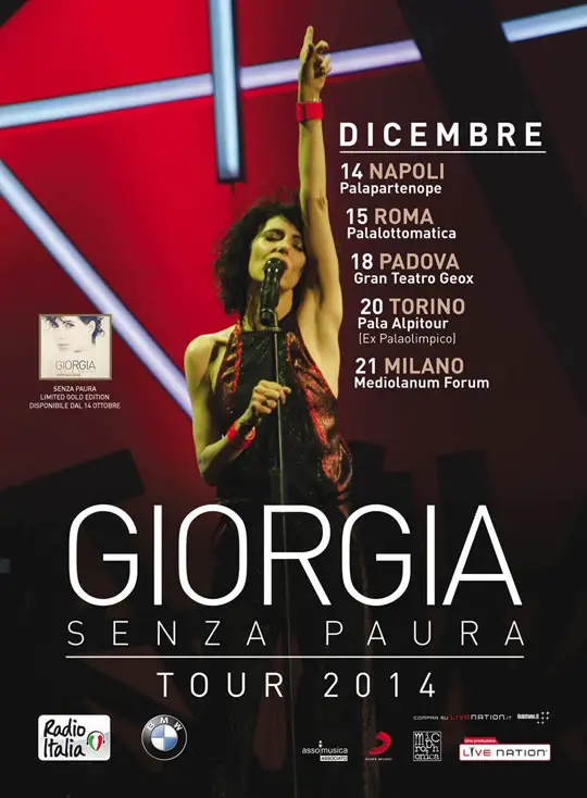Concerto di a Torino 2014 PalaAlpitour di Torino, scaletta